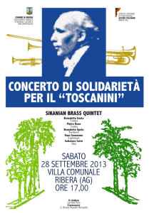 Locandina concerto Toscanini