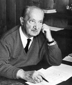 Il filosofo tedesco Martin Heidegger