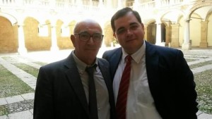 Il vicepresidente del CSA, Giuseppe Canduscio, con l'avv. Giacomo Cortese